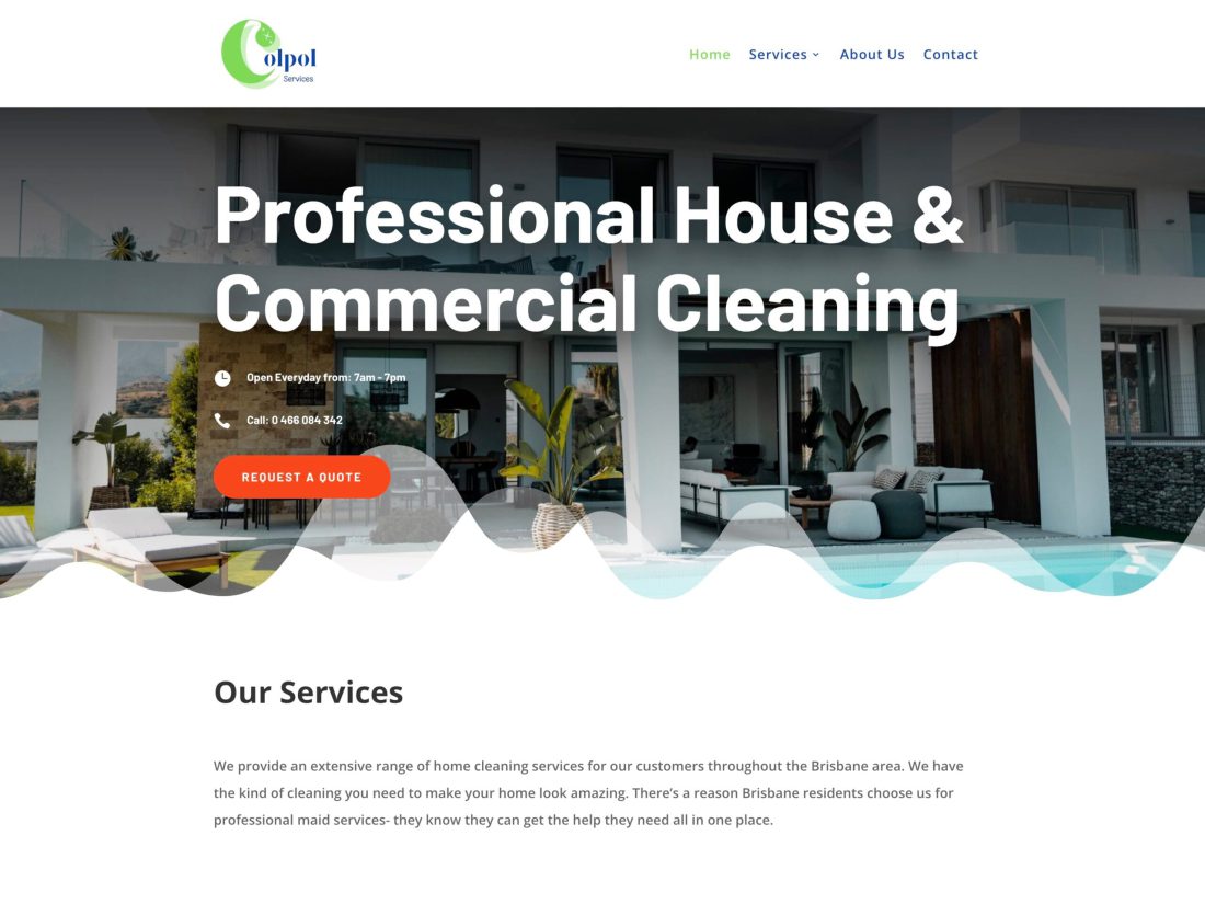 ColPol Services website screenshot