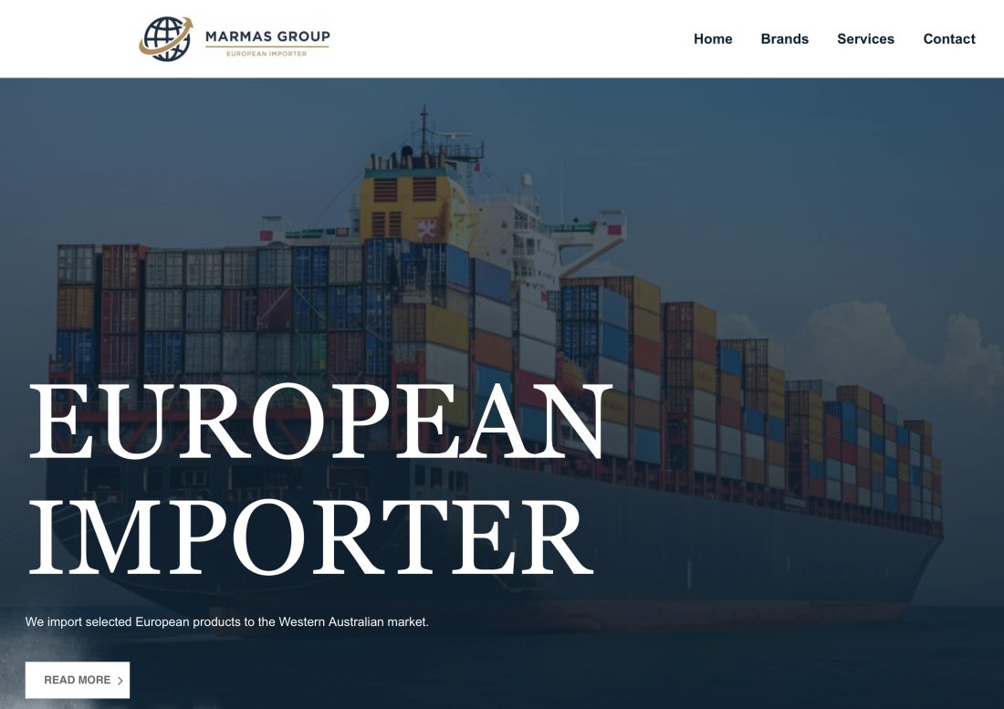 Marmas Group website screenshot