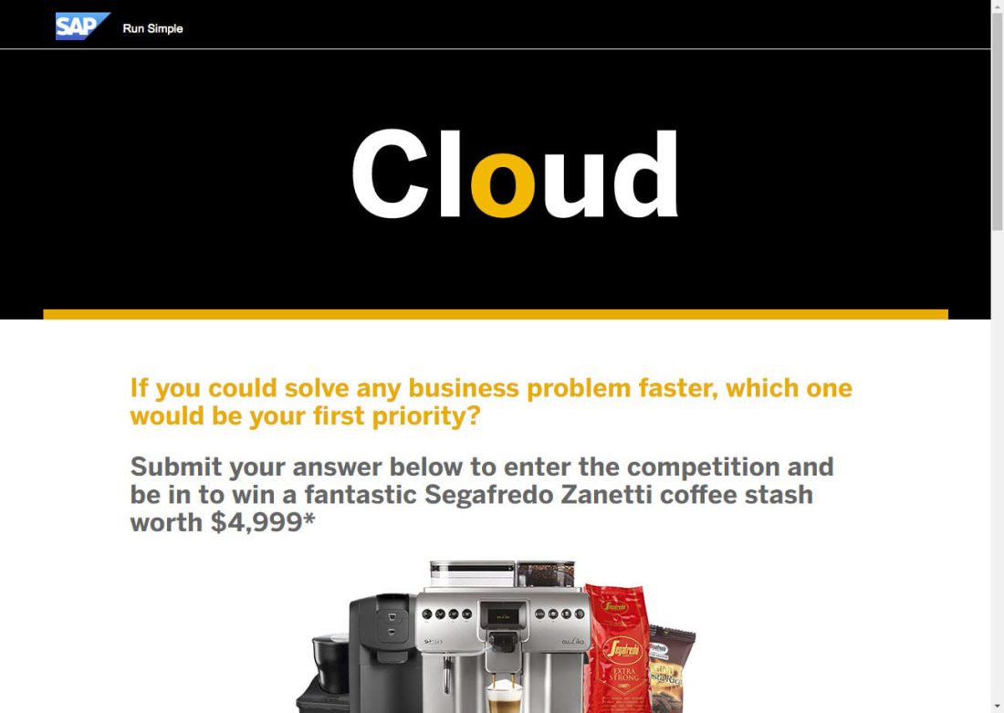 SAP — Life is Growth website screenshot