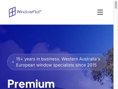 Home page on a mobile phone